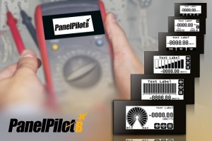 Engineer's hands with multimeter close-up against background of